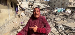 Bereaved Gazan mother shows rare anger with Hamas leadership
