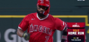 Jo Adell cranks a solo home run to give Angels a 2-0 lead over Rangers