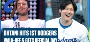Shohei Ohtani (大谷翔平) hits his 1st Dodgers walk-off & gets an official day in Los Angeles
