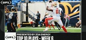 UFL Top 10 Plays from Week 6 presented by ZOA Energy | United Football League