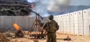 Israeli troops use medieval-style trebuchet weapon in fighting at Lebanon border
