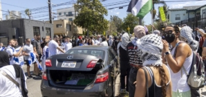 Pro-Palestinian groups sued over protest outside L.A. synagogue