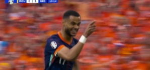 Cody Gakpo scores in 20' as the Netherlands take a 1-0 lead over Romania | UEFA Euro 2024
