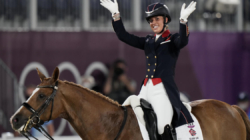 Equestrian gold medalist withdraws from Olympics after video allegedly shows her mistreating horse