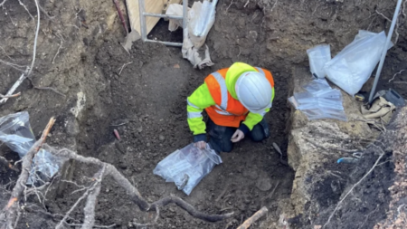 More than 2 dozen human skeletons dating back more than 1,000 years found in hotel garden