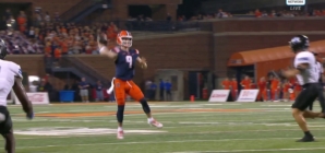 Luke Altmyer connects with Pat Bryant on a 15-yard TD pass, giving Illinois an early lead vs. Eastern Illinois