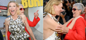 Cate Blanchett narrowly avoids wardrobe malfunction thanks to Jamie Lee Curtis’ quick thinking