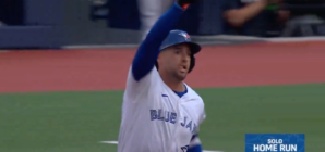 George Springer hits a leadoff home run to give Blue Jays an early lead over Athletics