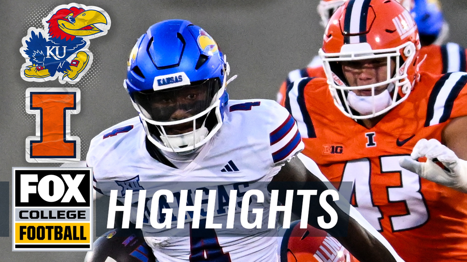 No. 19 Kansas Jayhawks vs. Illinois Fighting Illini Highlights | FOX College Football