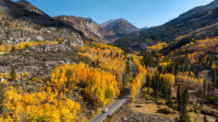 The brilliant fall foliage of the Eastern Sierra draws a global crowd