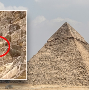 WATCH: Daring dog spotted on top of Egypt’s Great Pyramid makes expert descent as onlookers gaze in amazement