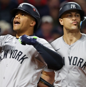 Juan Soto & Giancarlo Stanton both launch homers in Yankees win over Guardians in ALCS Game 4