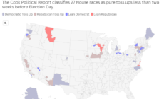 Map Shows House Seats Most Likely To Flip in Congressional Elections