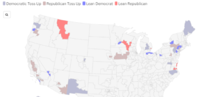 Map Shows House Seats Most Likely To Flip in Congressional Elections