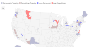 Map Shows House Seats Most Likely To Flip in Congressional Elections