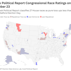 Map Shows House Seats Most Likely To Flip in Congressional Elections