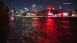 Flooding closes southbound 101 Freeway in downtown L.A.