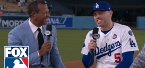 Freddie Freeman recaps Dodgers’ game two victory, strength of bullpen & World Series heroics