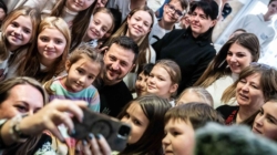 Volodymyr Zelenskyy Visits Hungarian-Ukrainian School in Budapest