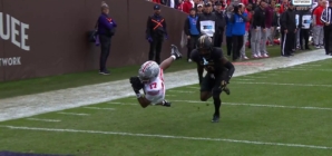 Will Howard throws a DIME to Carnell Tate for a 25-yard TD as Ohio State extends lead over Northwestern