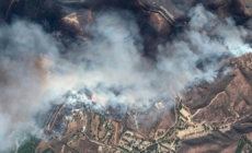 Mountain fire from space: Satellite photos show scope, devastation