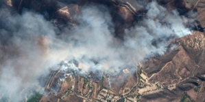 Mountain fire from space: Satellite photos show scope, devastation