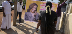 Kamala Harris’ Ancestral Village in India Rallies, Prays for Her Win