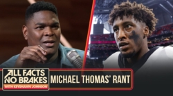 Keyshawn's reaction to nephew Michael Thomas’ explosive social media rant on Derek Carr