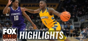 Stonehill Skyhawks vs. No.10 Marquette Golden Eagles Highlights | FOX College Hoops