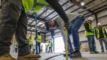 How the high-speed rail trains workers and provides thousands of jobs