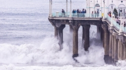 After Christmas lull, towering waves will wallop California coast again