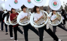 As Rose Parade nears, California greets visiting bands