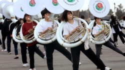 As Rose Parade nears, California greets visiting bands