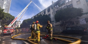 Historic former Morrison Hotel destroyed by fire in downtown L.A.