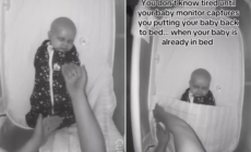 Baby Cam Captures Moment Mom Puts Baby Back to Bed, But There’s a Problem