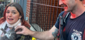 Woman Reunited With Cat After Learning Apartment Was on Fire