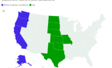 Christmas Morning Travel: Map Shows States With Worst Driving Conditions