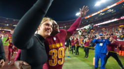 Commanders Pro Bowl Star Proposes to Girlfriend on Sideline After Wild Victory