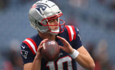 Patriots QB Drake Maye Heads to Locker Room After Taking Scary Hit to Head