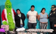 Police officer dressed as the Grinch leads drug bust in Peru