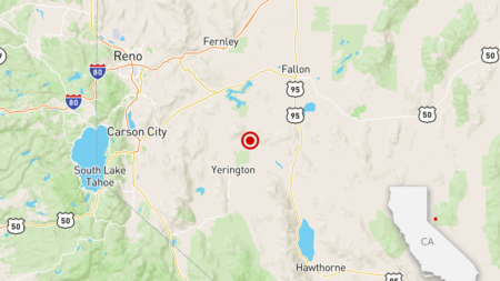 Central California shakes in magnitude 5.5 Nevada earthquake