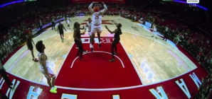 Derik Queen throws down a dunk, extending Maryland's lead over UMES