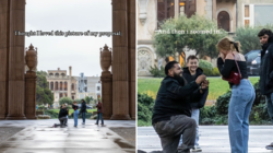 Woman Looks Back at Proposal Photos, Notices Something When She Zooms In