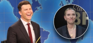 Scarlett Johansson cringes as Colin Jost is forced to joke about marriage on ‘SNL’