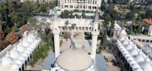 Drone video shows iconic landmarks in Damascus amid ousting of President Assad