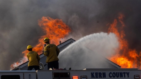 L.A. firefighters are spread thin with 4 fires, but help is on the way