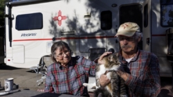 ‘This is the home we have left’: Fire victims face deadline to leave RV park