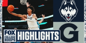 No. 9 UConn Huskies vs. the Georgetown Hoyas Highlights | FOX College Hoops