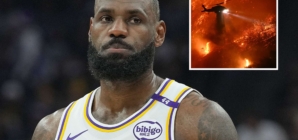 Map Shows LeBron James’ Home Surrounded by Los Angeles Fires