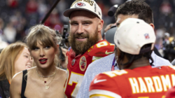 Taylor Swift warns Travis Kelce to behave before Super Bowl